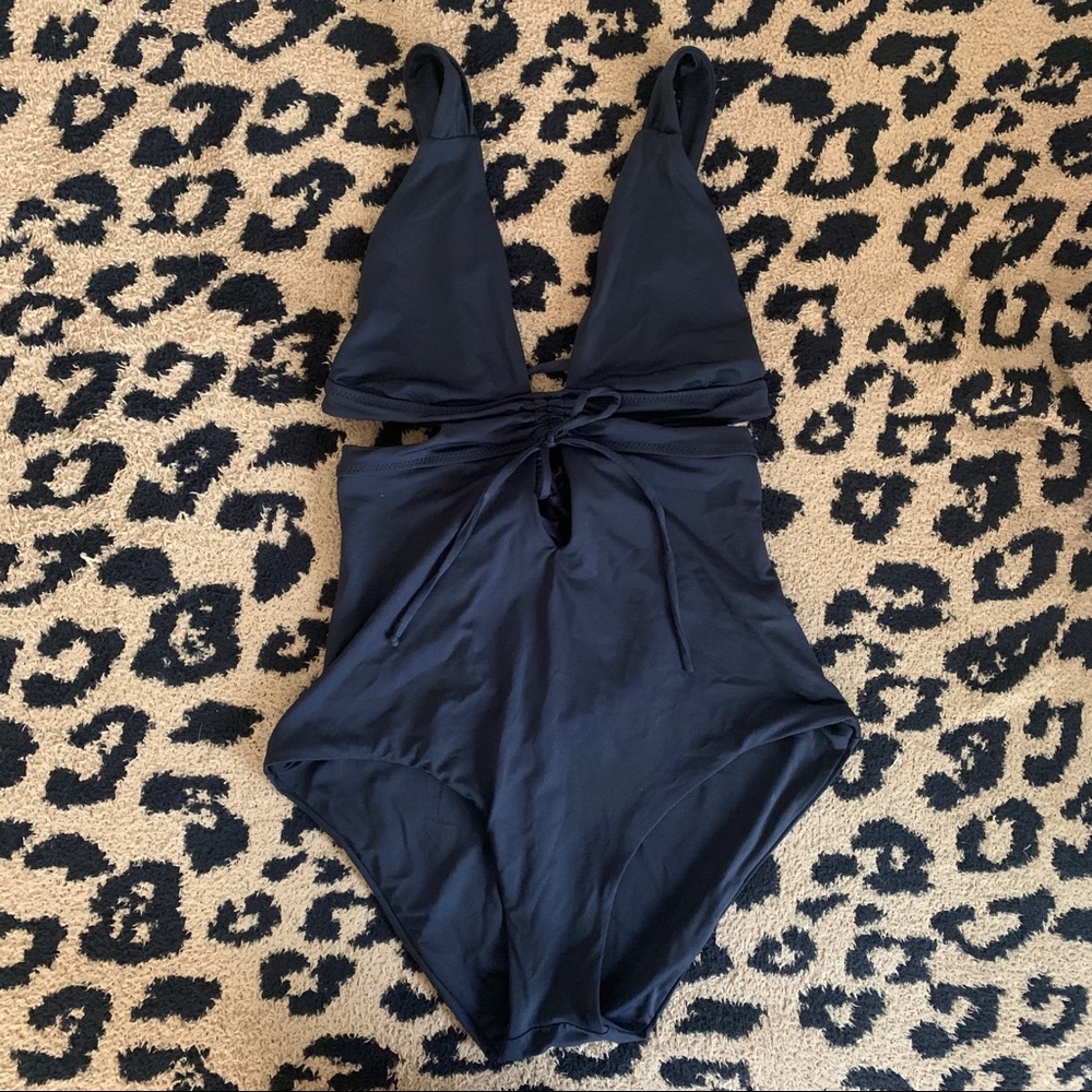 Becca Solid Socialite Split One-Piece Swimsuit - image 3